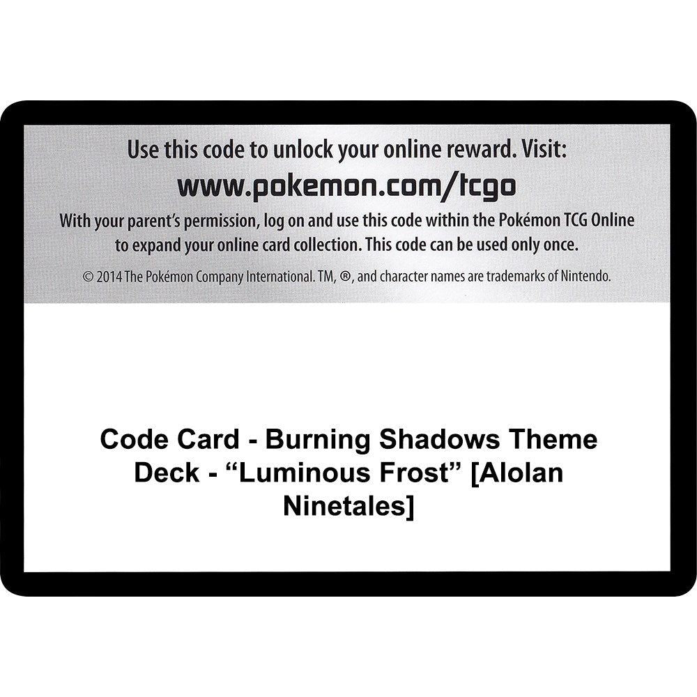Code Card - Burning Shadows Theme Deck - 