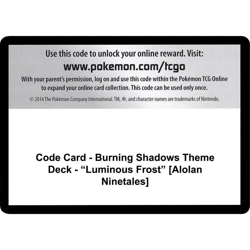 Code Card - Burning Shadows Theme Deck - 