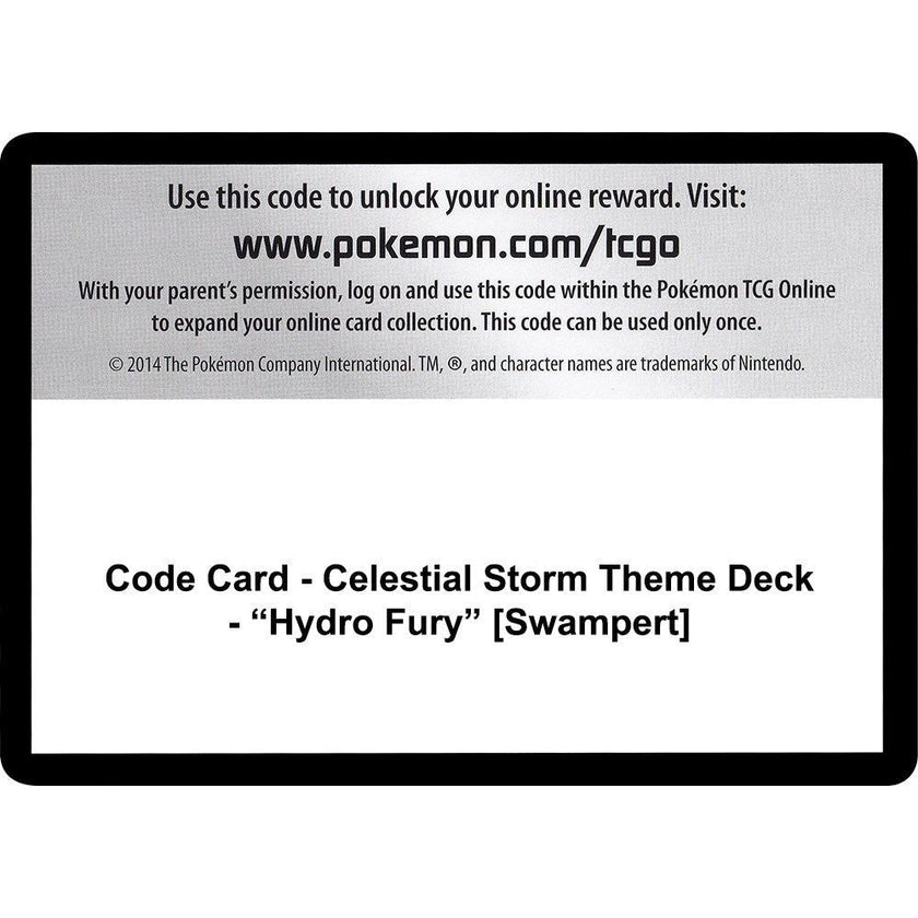 Code Card - Celestial Storm Theme Deck - 
