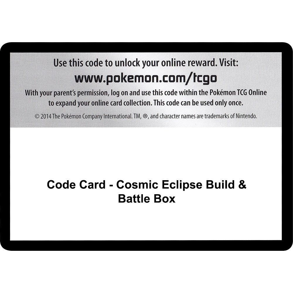 Code Card - Cosmic Eclipse Build & Battle Box (SM12)
