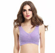 Front Cross Side Buckle Lace Side Non-Wire Sports Fitness Bra women
