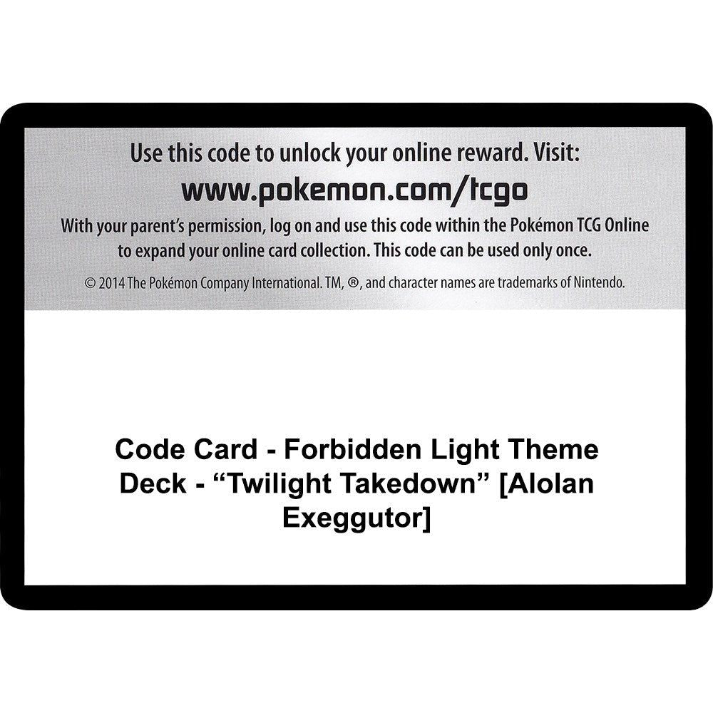 Code Card - Forbidden Light Theme Deck - 