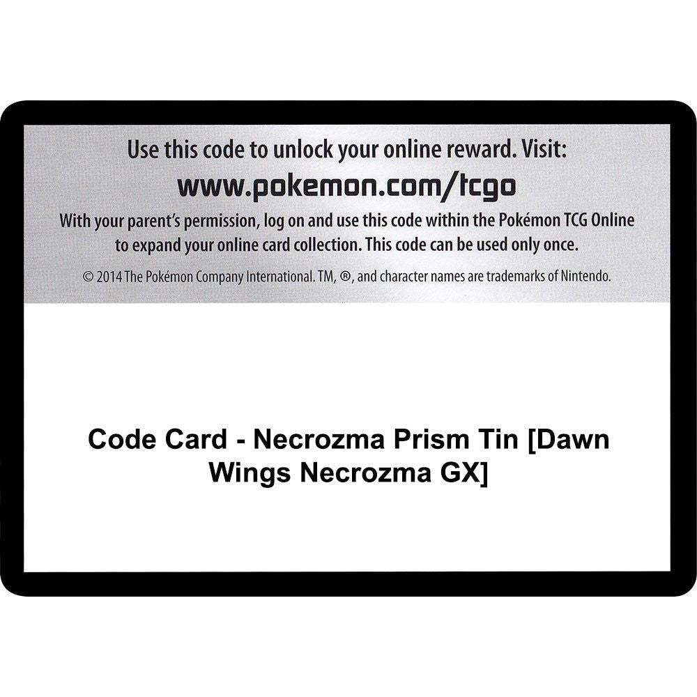Code Card - Necrozma Prism Tin [Dawn Wings Necrozma GX] (SM05)