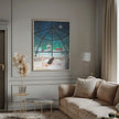 Impression sur toile d'art mural : Laponie, Finlande