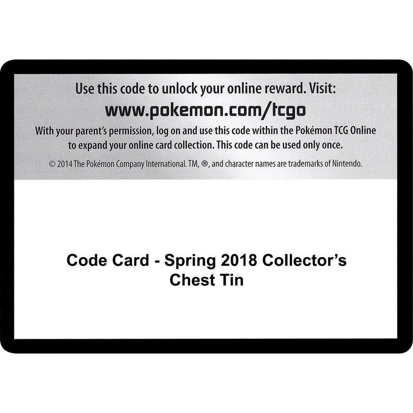 Code Card - Spring 2018 Collector's Chest Tin (SM05)