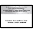 Code Card - Team Up Theme Deck - 