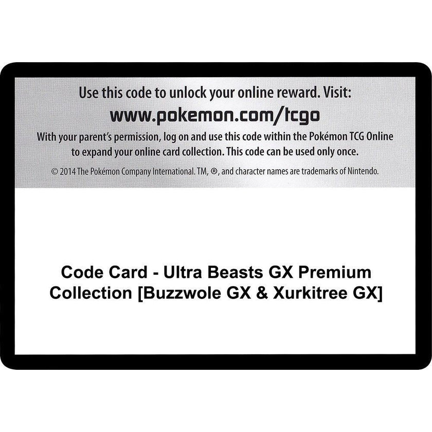 Code Card - Ultra Beasts GX Premium Collection [Buzzwole GX & Xurkitree GX] (SM04)