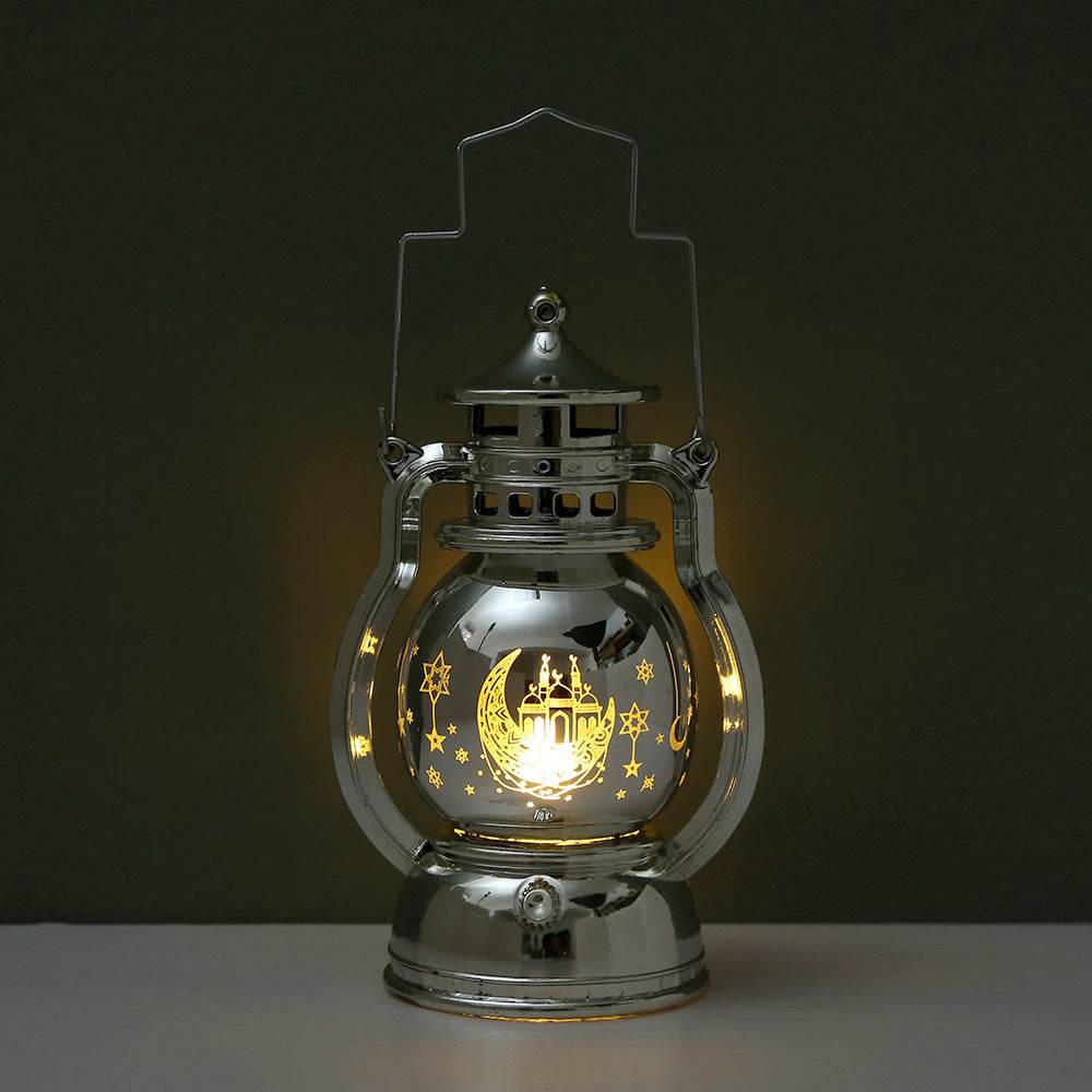 Ramadan Eid Mubarak Lantern Led Lights Party Decor Kids Gifts Middle East laser carved lantern