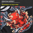 Printed Long Sleeve Fitness Top for Men Exercise Gym shirt