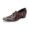 Men's Height Increasing Cowhide Leather Dress Shoes | Retro Business Style