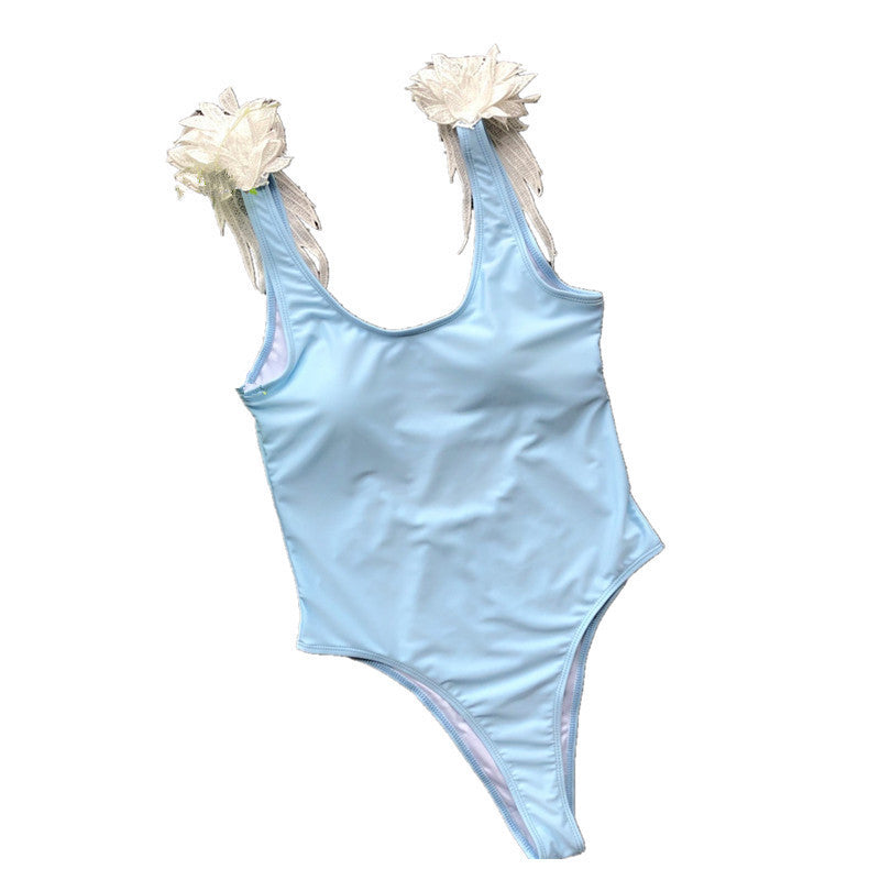 Family Matching Bikini Swimsuit Set – Parent-Child Polyester Swimwear in 5 Colors