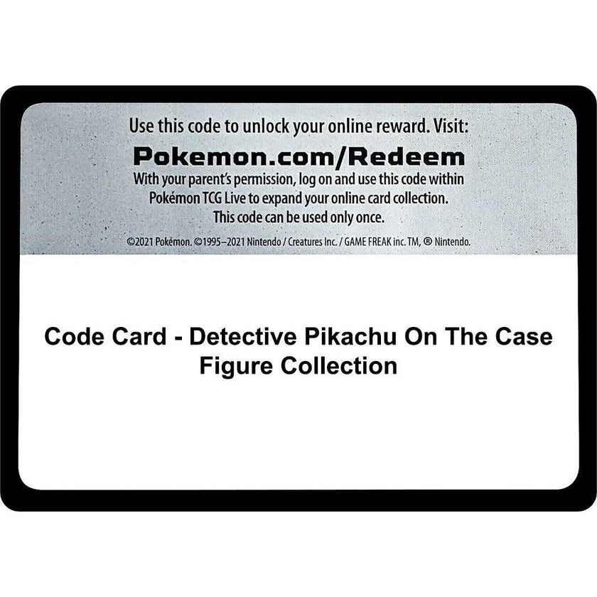 Code Card - Detective Pikachu On The Case Figure Collection (DEP)