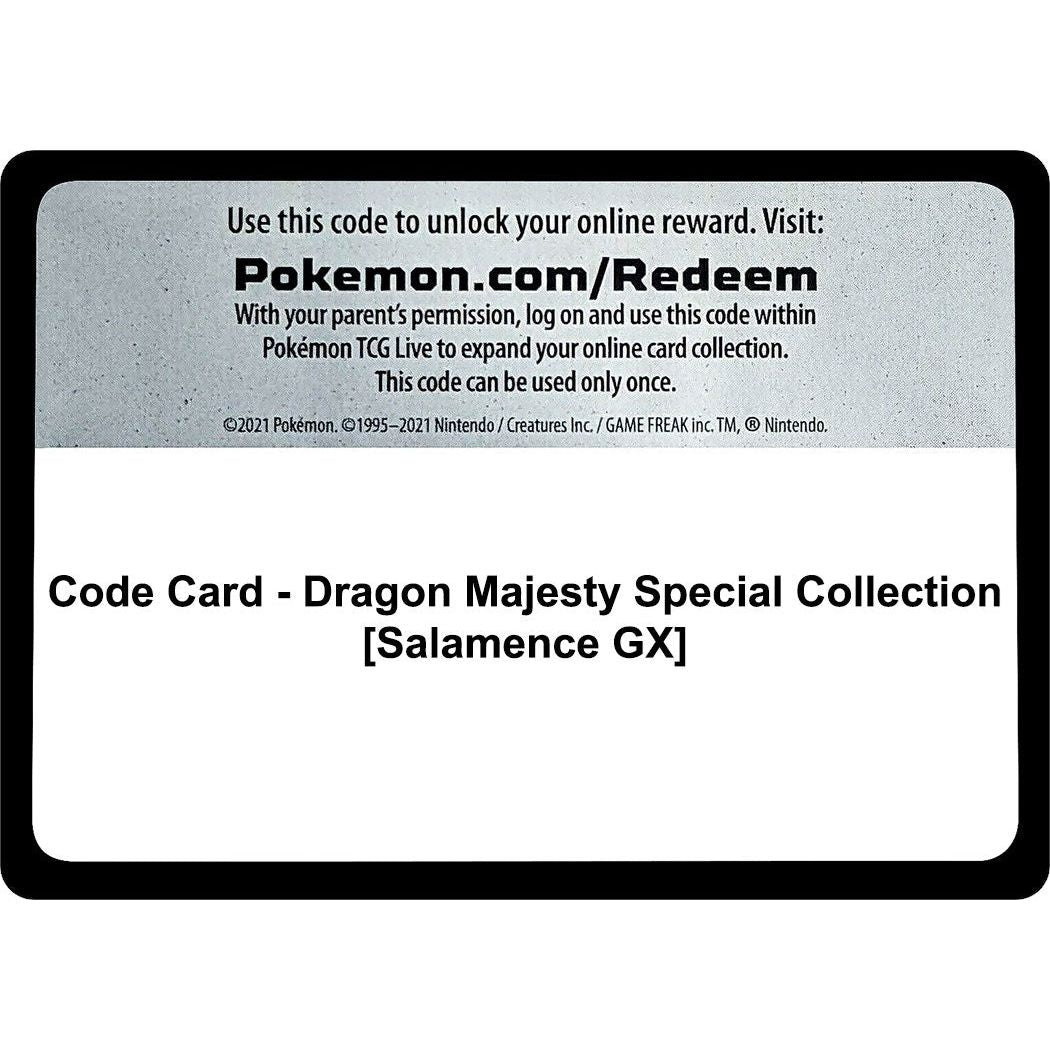 Code Card - Dragon Majesty Special Collection [Salamence GX] (DRM)