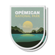 Opemican Quebec National Park Waterproof Vinyl Sticker, Canada Parks