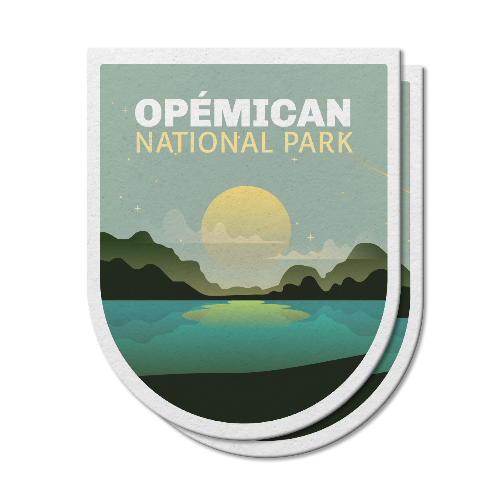 Opemican Quebec National Park Waterproof Vinyl Sticker, Canada Parks