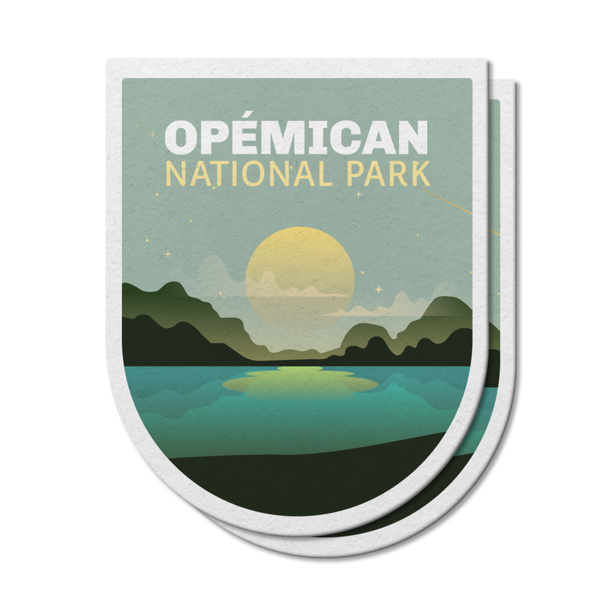 Opemican Quebec National Park Waterproof Vinyl Sticker, Canada Parks