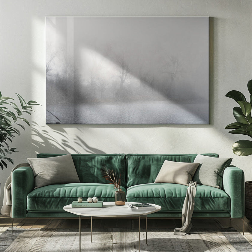 Wall art Misty landscape