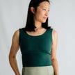 Ladies Bamboo Longline Bralette-Style Tank | Juniper