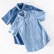 Summer Cotton Short Sleeve Denim Shirt For Men Classic All-matching Jeans