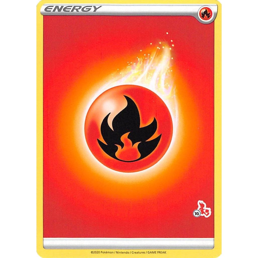 Fire Energy (#16 Cinderace Stamped) (BA22)