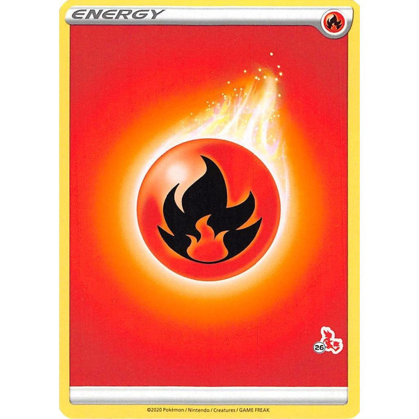 Fire Energy (#26 Cinderace Stamped) (BA22)