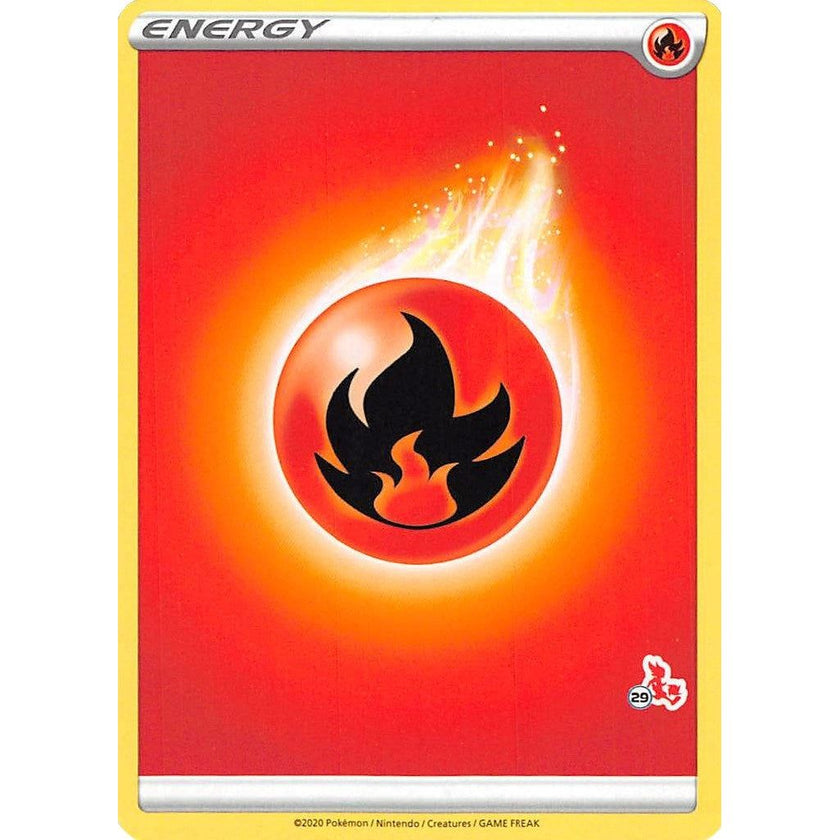 Fire Energy (#29 Cinderace Stamped) (BA22)