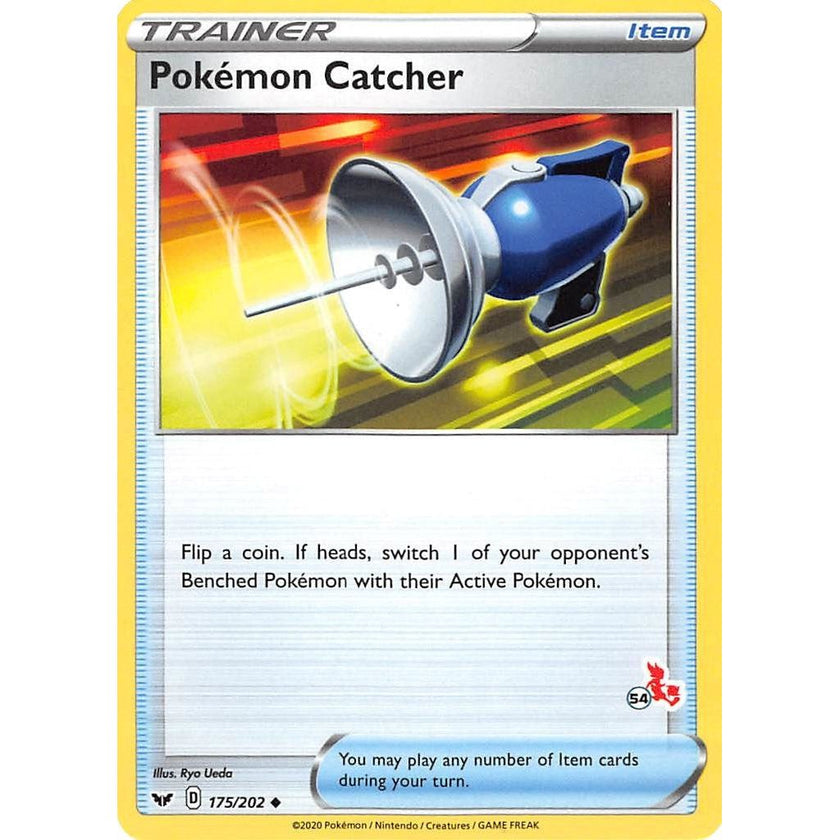 Pokemon Catcher - 175/202 (#54 Cinderace Stamped) (175/202) (BA22)