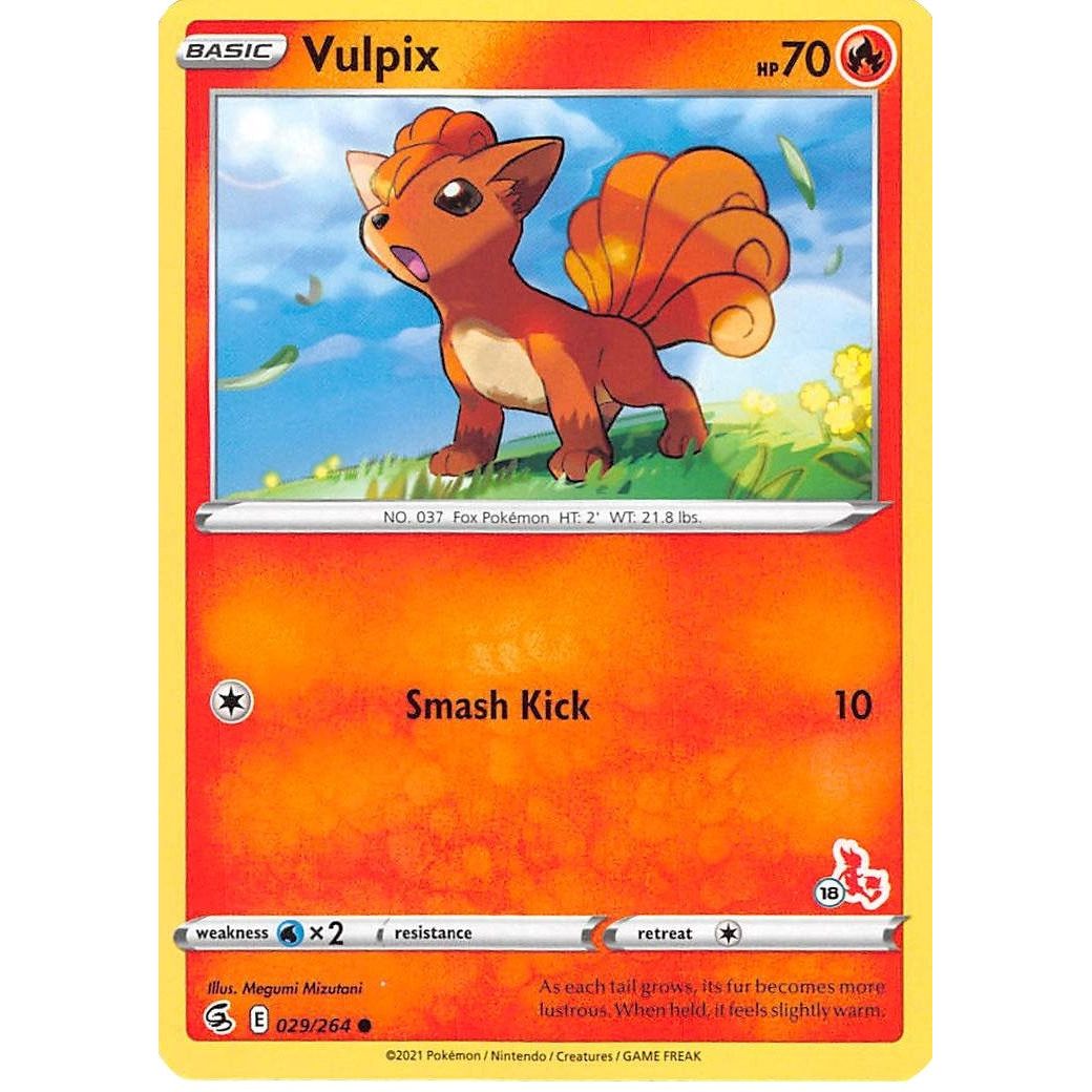 Vulpix - 029/264 (#18 Cinderace Stamped) (029/264) (BA22)