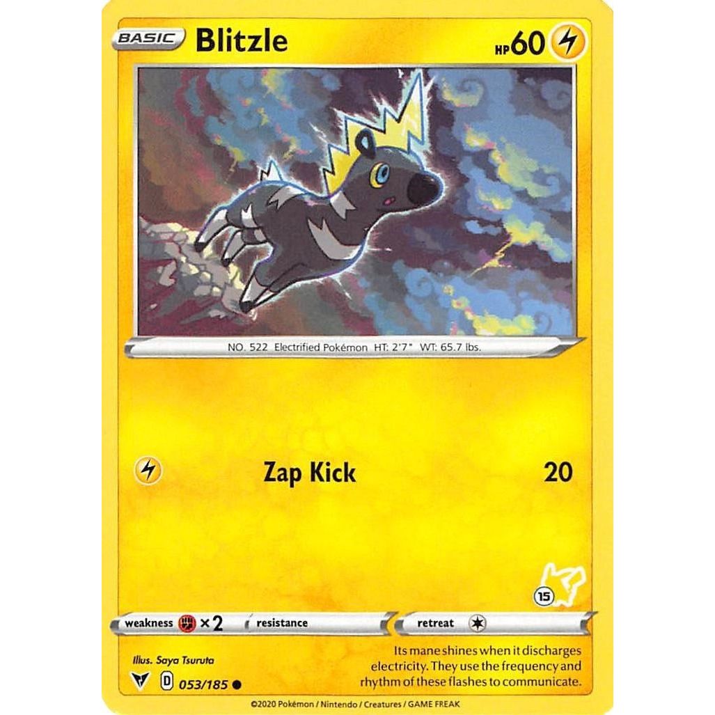 Blitzle - 053/185 (#15 Pikachu Stamped) (053/185) (BA22)