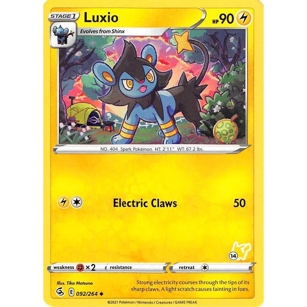 Luxio - 092/264 (#14 Pikachu Stamped) (092/264) (BA22)