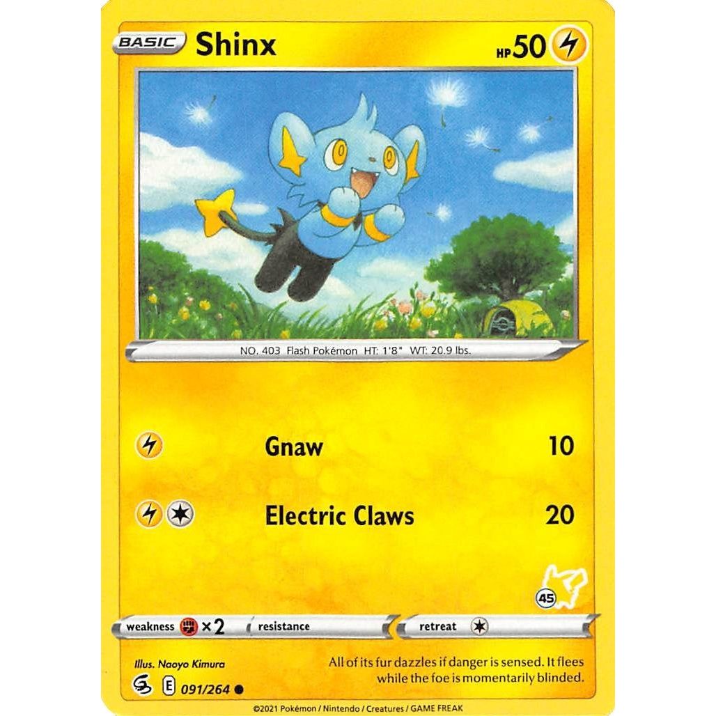 Shinx - 091/264 (#45 Pikachu Stamped) (091/264) (BA22)
