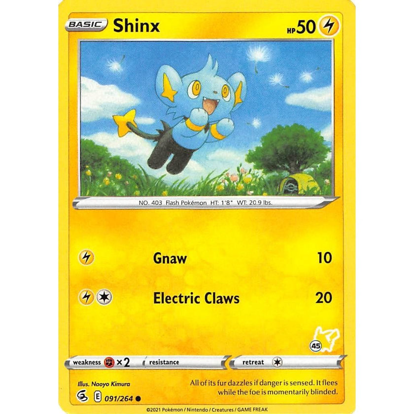 Shinx - 091/264 (#45 Pikachu Stamped) (091/264) (BA22)
