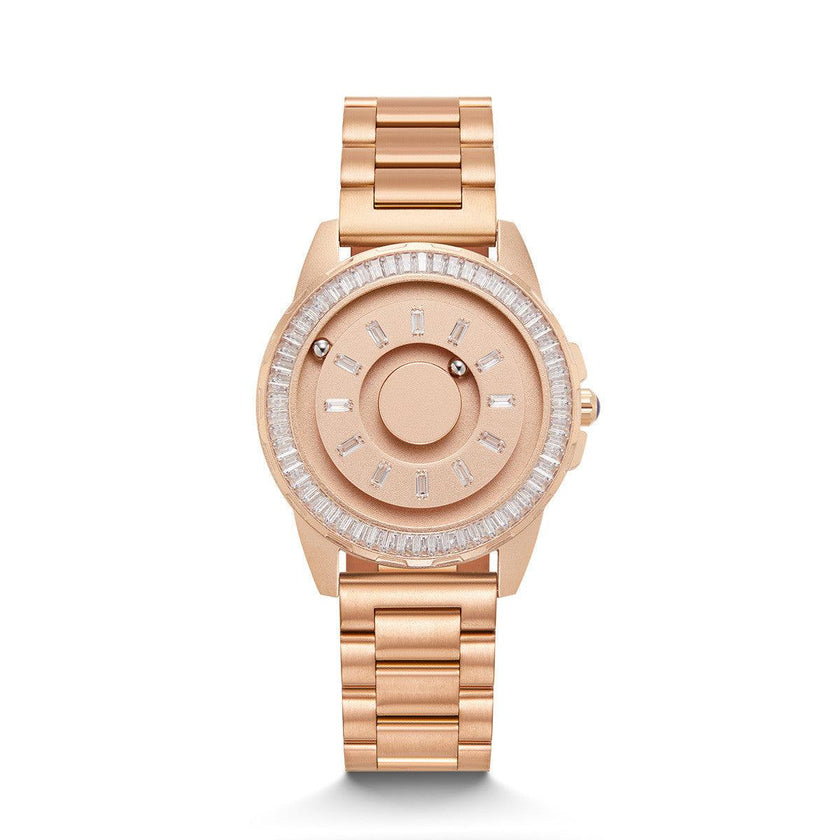 Luxury Crystal Watch for Women – Stainless Steel Fashion Wristwatch