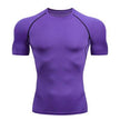 Solid color quick-drying bottoming short sleeve fitness t-shirt top