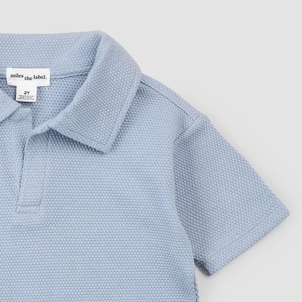 Polo Shirt | Powdered Blue | Miles the Label