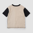 Colour Block T-Shirt | Taupe | Miles The Label