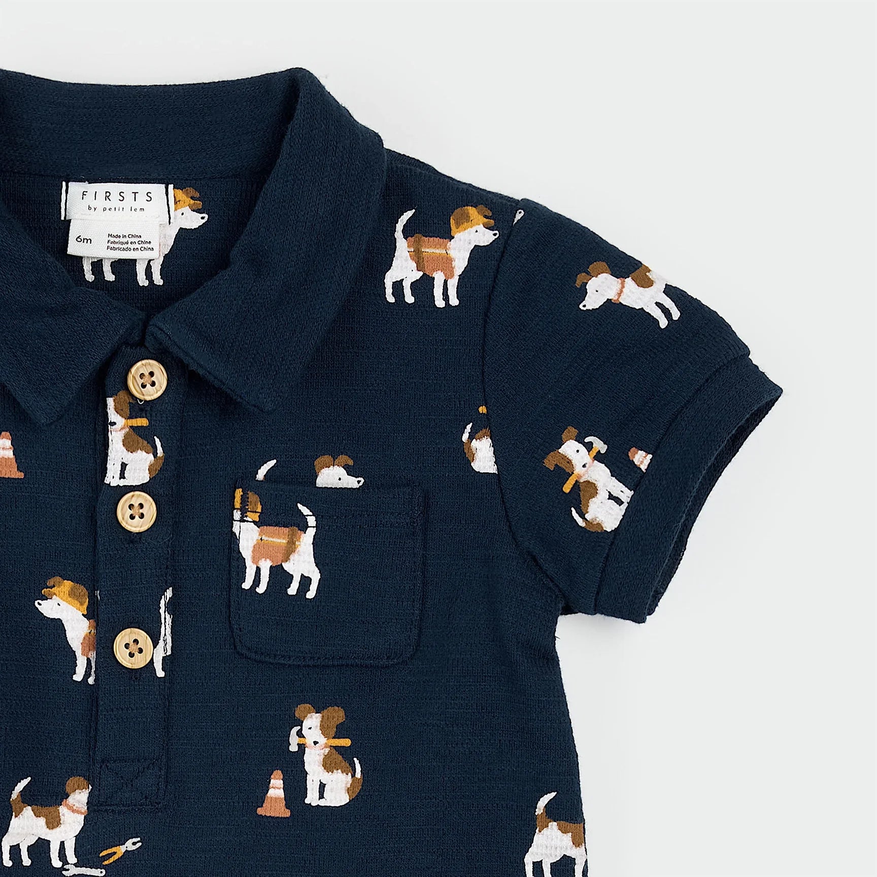 Pups at Work Romper | Petit Lem