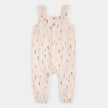 Cross Hatch Playsuit | Blue Tulips on Light Pink | Petit Lem