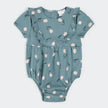 Bubble Romper | Floral on Teal | Petit Lem