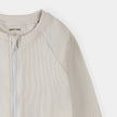 Ribbed Full Zip Rashguard | Light Grey | Petit Lem
