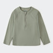 Ribbed Half Zip Rashguard | Green | Petit Lem