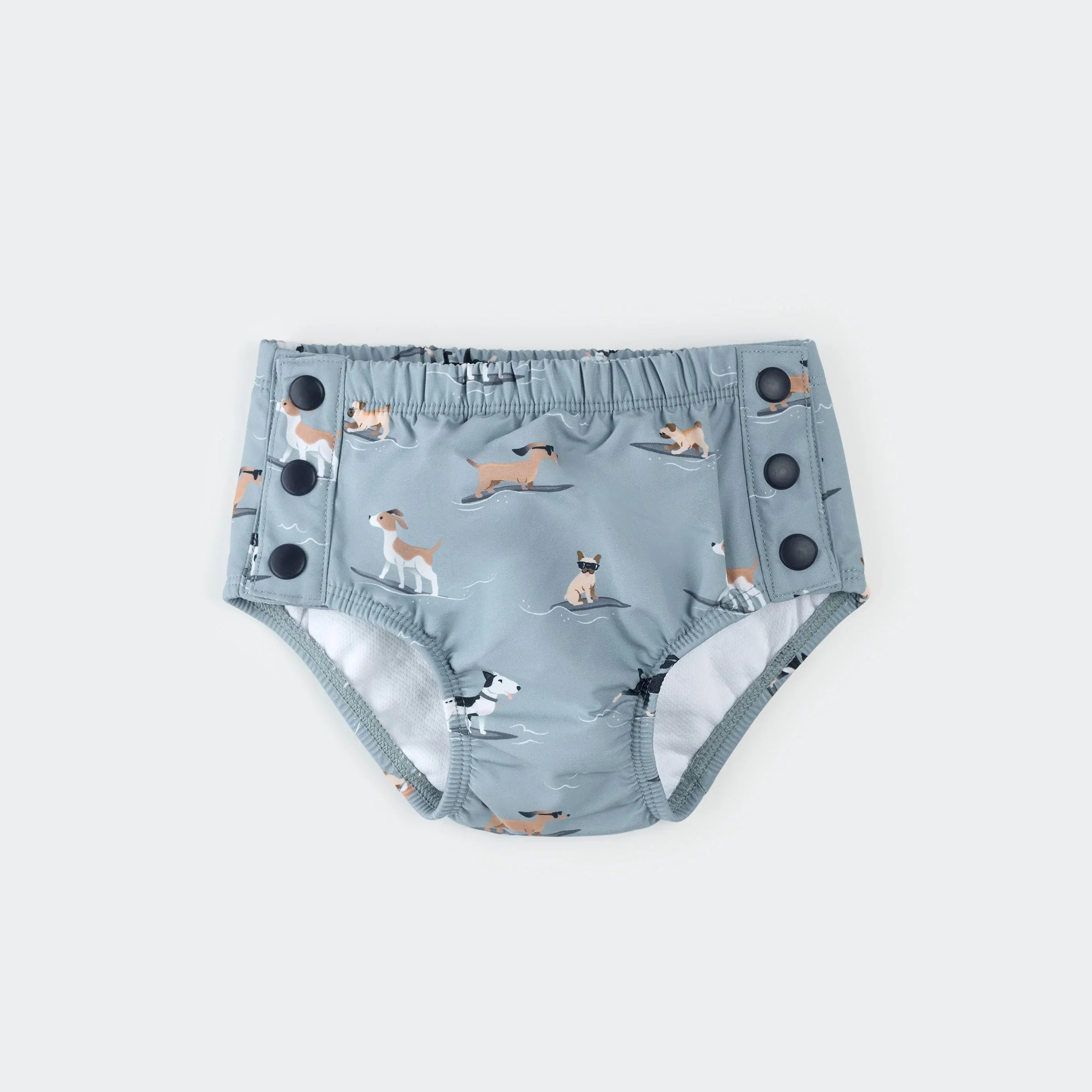 Swim Diaper | Surfing Pups on Blue | Petit Lem