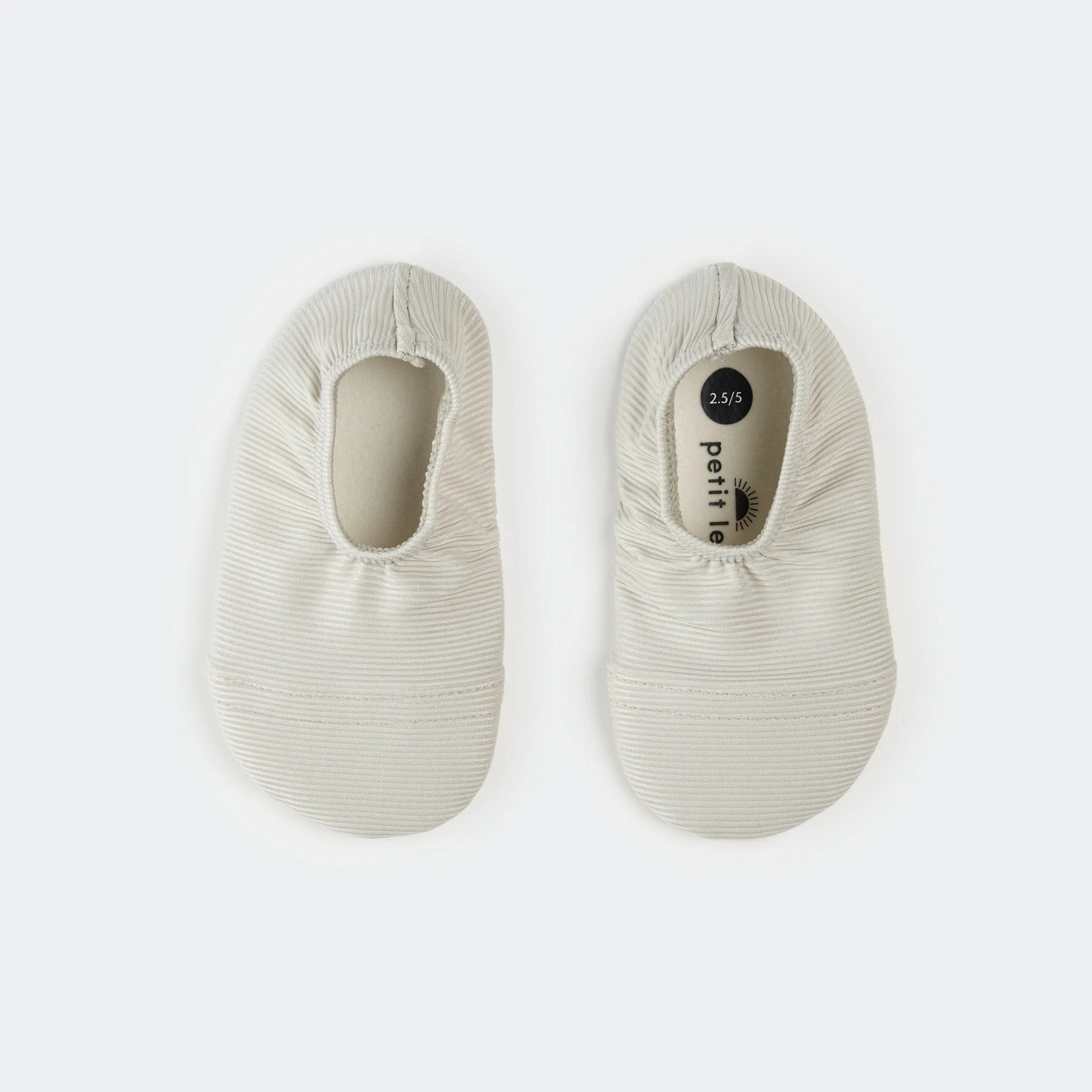 Swim Slippers | Light Grey | Petit Lem