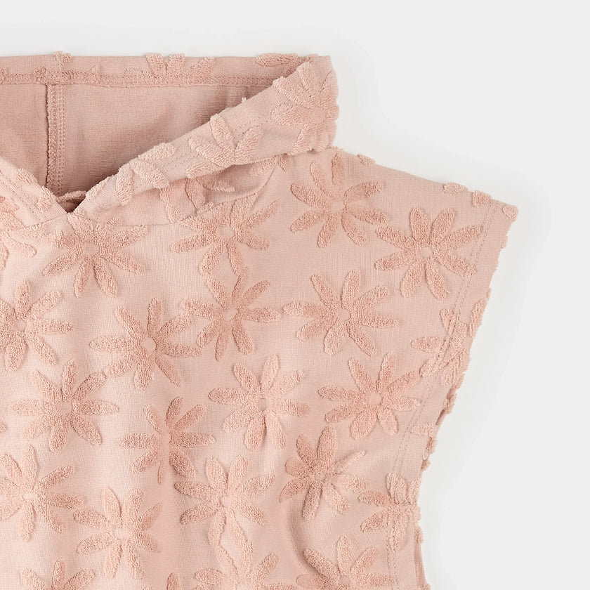Beach Poncho | Starfish on Light Pink | Petit Lem