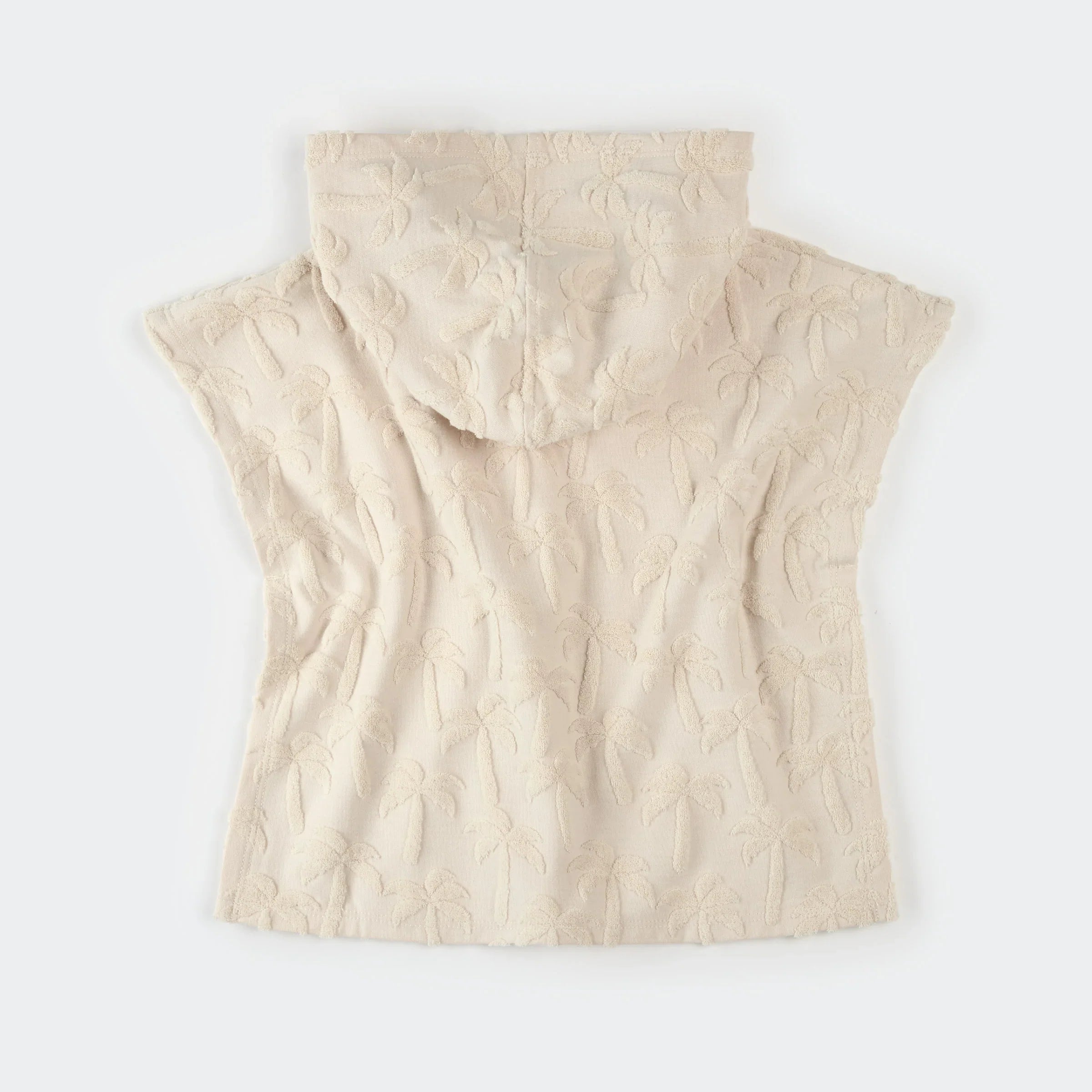 Beach Poncho | Palm Trees on Beige | Petit Lem