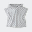 Beach Poncho | Faded Blue Checkerboard | Petit Lem
