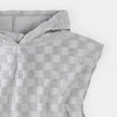 Beach Poncho | Faded Blue Checkerboard | Petit Lem