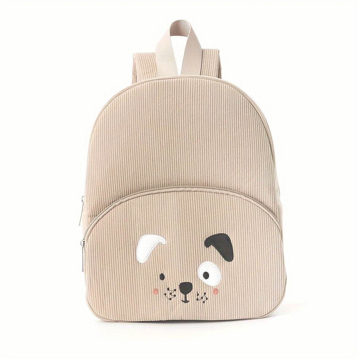 Embroidered Bear Backpack – Corduroy Cute Bag