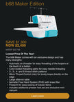 Bernette B68 Airlock Serger/Cover Maker Edition