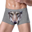 Printed Wolf Head Big Bird  Men's Boxer Briefs Underwear
